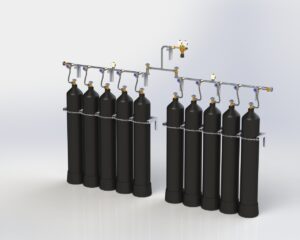 Рампа азотная настенная КР-2/5
