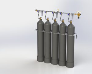 Рампа аргоновая настенная КР-1/5