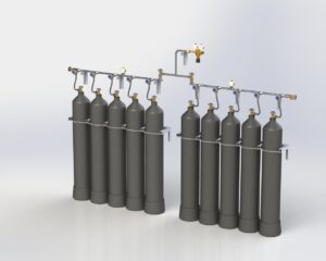 Рампа аргоновая настенная КР-2/5