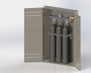 Рампа аргоновая шкафная КР-1/3